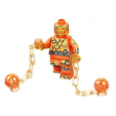 Imagem de Boneco super herois e vilões hq quadrinhos bloco de montar, MOLTEN MAN