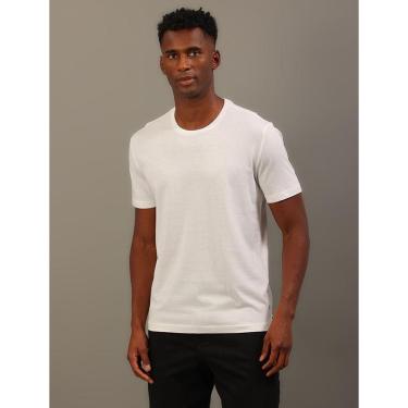 Imagem de Camiseta Masculina de Algodão Essentials Minimalista Calvin Klein Jeans - Branco-Masculino