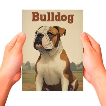 Imagem de Placa Decorativa Raças Cachorro Vintage Bulldog Inglês Cor: Sortido - 