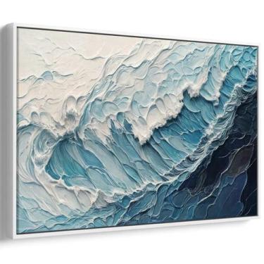 Imagem de Quadro Mar - Pintura do Movimento das Ondas Eternas - Mioquadros, 180x