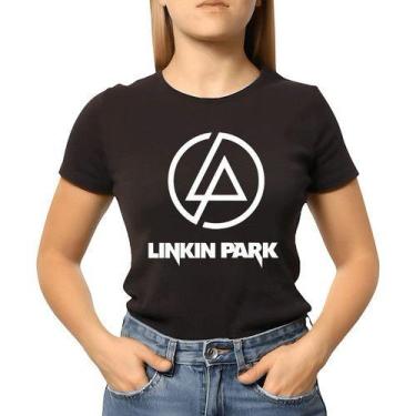 Imagem de Baby Look Feminina Banda Linkin Park Rock 100% Algodao Show - NoBrand,