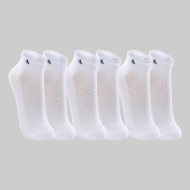 Imagem de Kit 3 Pares de Meias Lupo Cano Curto 03225-089, Branco, Branco, Branco