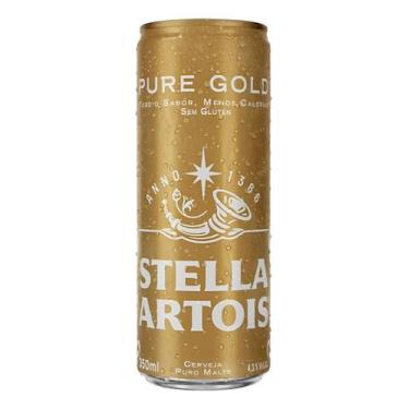 Imagem de Cerveja Pure Gold S/gluten 350ml Kit Com 8 Unidades Gamer - Stella Art