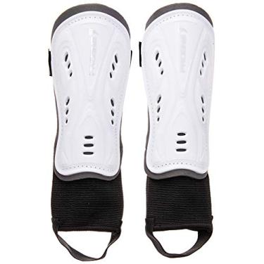 Imagem de Caneleira Futebol Futsal Society Fraldinha Com Tornozeleira - Branco - Par