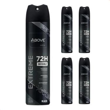 Imagem de Kit 4 - Desodorante Aerossol Above Extreme Black Men 150Ml