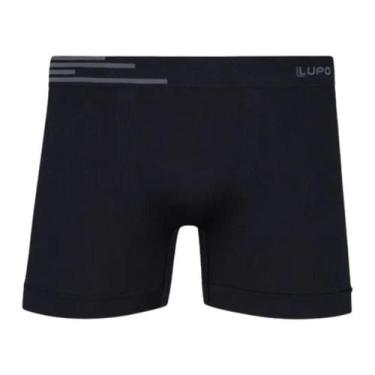 Imagem de Cueca Lupo Boxer Sem Costura, M, Preto