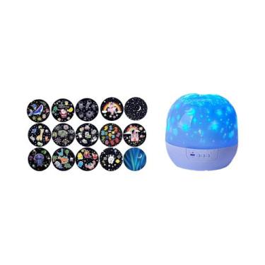 Imagem de Projetor LED De Galáxia Estrelada Para Crianças, Luz Noturna 360 graus
