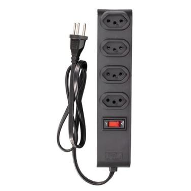 Imagem de Protetor de linha 4 tomadas pt exp 127v/220v