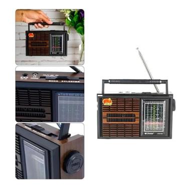 Imagem de Rádio Vintage 4 Frequências AM FM TV SW Fone de Ouvido - Dolce Magazin