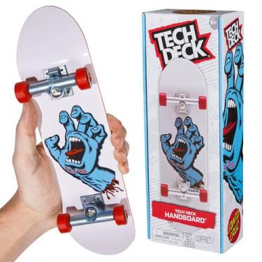 Imagem de Tech Deck Santa Cruz Skate Para Mão Handboard Resistente Profissional 