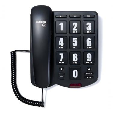 Imagem de Telefone com Fio Intelbras Tok Facil para Comunicação Residencial e Empresarial com 10...