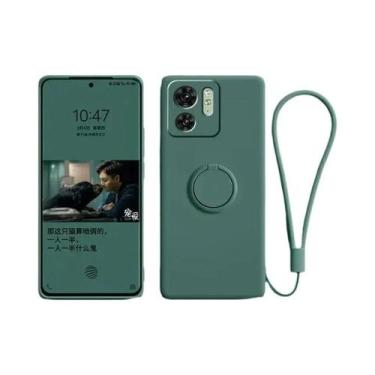 Imagem de Capa De Silicone Líquido TPU Com Suporte De Anel Para MOTO EDGE 60 pro