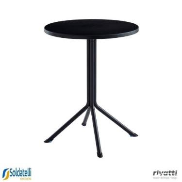 Imagem de Mesa Redonda Centro Outdoor Gávea Fendi e Preto 60x75cm - Rivatti, Pre