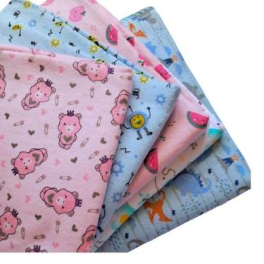 Imagem de Cobertor Bebê Flanelado Recém Nascido - Minasrey, Rosa