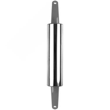 Imagem de Rolo de massa inox pizza macarrão antiaderente 35cm - ECOMKAZA