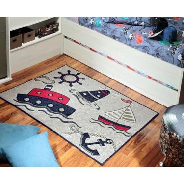 Imagem de Tapete Infantil 1,00X1,50 Antiderrapante Quarto Marinho I-84 - Lancer