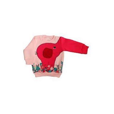 Imagem de Blusa moletom infantil - moda bebê - Tileesul, 6 m, Rosa