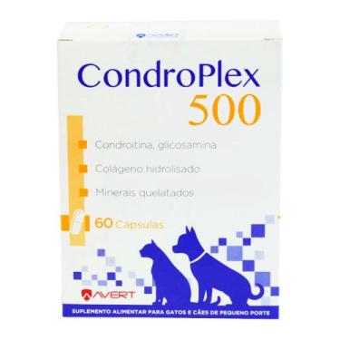 Imagem de Condroplex 500 para Cães e Gatos 60 Cápsulas