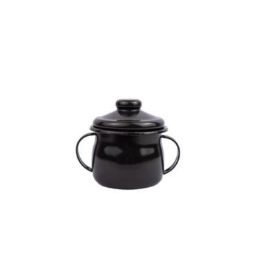 Imagem de Açucareiro Esmaltado N8 239ml - Esmaltados Silva , Preto