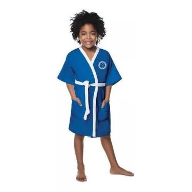 Imagem de Roupao Aveludado Infantil Quimono Time Cruzeiro G Lepper