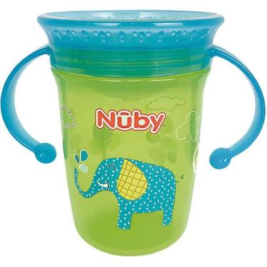 Imagem de Copo Infantil Com Alça Tampa Nuby 240 Transição Fácil Beber - - NÛBY, 