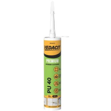 Imagem de Selante PU 40 Branco Bisnaga 400 Gramas - 148009 - VEDACIT