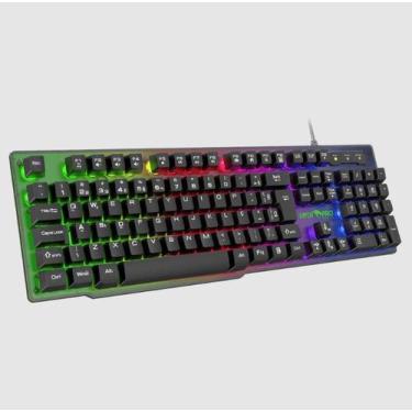 Imagem de Teclado Gamer Viper PRO Semi Mecanico RGB Naja - 408  Preto  Bivolt - 