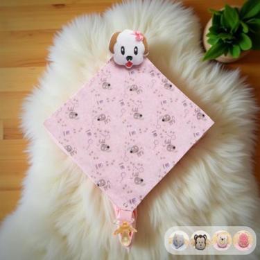 Imagem de Naninha Para Bebê Menina Menino Bordada 100 Algodão 01 Peça - Marias B