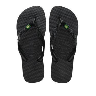 Imagem de Chinelo Havaianas Brasil Original, 43/44, Preto