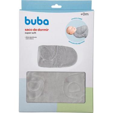 Imagem de Saco de dormir super soft para bebê buba, Cinza