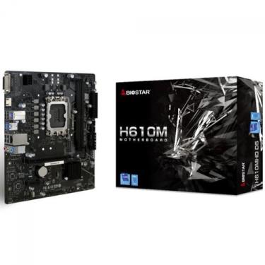 Imagem de Placa Mãe Biostar H610MHD D5, Chipset H610, Intel LGA 1700, MATX, DDR5