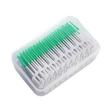 Imagem de Escovas Interdentais De Silicone, Palitos Dentários, 20, 40, 200 Unida