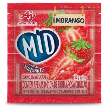 Imagem de Refresco Em Pó Mid Sabor Morango 20G - MID®