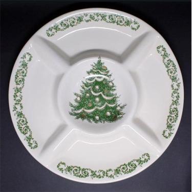 Imagem de Petisqueira De Cerâmica Gde. Arvore De Natal Verde 34 x 3cm - Luiz Sal