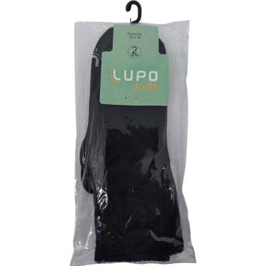 Imagem de Meia Infantil Kit 2 Pares Unissex  Casual Dia a Dia Cano Médio Conforto Lupo 02727-088