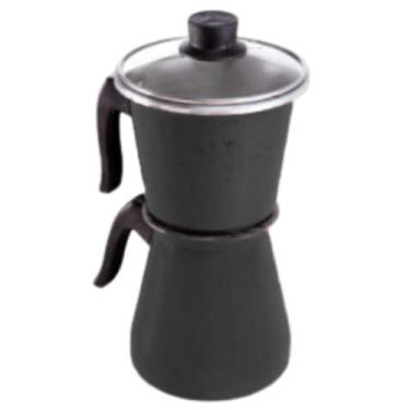 Imagem de Cafeteira Italiana Extra Forte Alumínio Tampa de Vidro 1,5 Litro Mocha