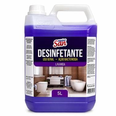 Imagem de Desinfetante Ação Bactericida Lavanda 5 Litros Master San