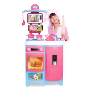Imagem de Brinquedo cozinha bancada completa infantil samba toys