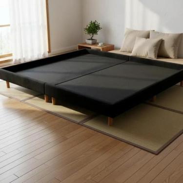 Imagem de Base Cama Box Casal 188x138 Japonesa Montessoriana Tatame Oriental - P