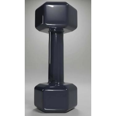 Imagem de Halter Sextavado Emborrachado 5kg Unitário Preto - Congratulations Sto