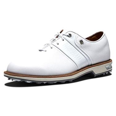 Imagem de FootJoy Tênis de golfe masculino Premiere Series-Packard, Branco/Branco, 47