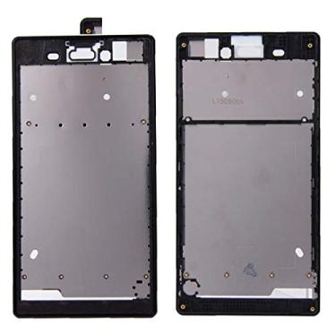 Imagem de Peças de reposição de reparo frontal com adesivo adesivo para Sony Xperia T3 (preto) (cor: preto)