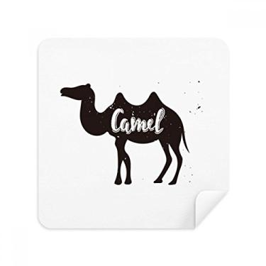 Imagem de Pano de limpeza de tela Camel preto e branco, tecido de camurça, pacote com 2