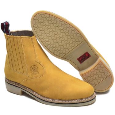 Imagem de Bota Botina Masculina ClaCle Couro Nobuck 