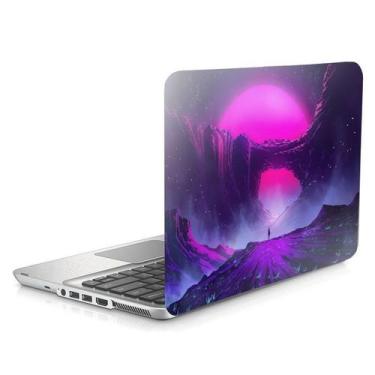 Imagem de Skin Adesivo Protetor Para Notebook 15" Arco Purpura Montanhas D1 - Sk