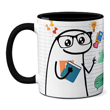 Imagem de Caneca Professor Física Vai Cair Tudo Na Prova Meme Flork (Preta)