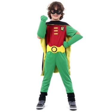 Imagem de Fantasia Robin Premium Infantil - Teen Titans