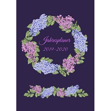 Imagem de Jahresplaner 2019 – 2020: Wochenplaner & Terminplaner für Frauen & Mädchen - Juli 2019 bis Juli 2020 Kalender - DIN A5 Terminkalender - Soft Cover Fliederkranz Lila