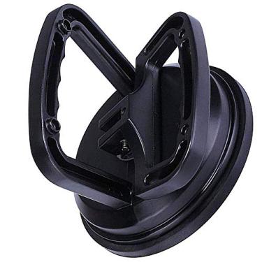 Imagem de WeTest Extrator de amassados de carro com ventosa de alumínio preto atualizado, removedor de amassados de 2 alças para reparo de amassados de carro, vidro resistente e movimento de objetos