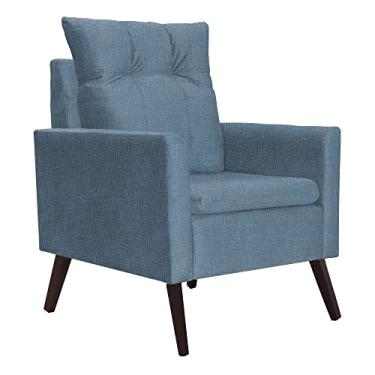 Imagem de Poltrona Decorativa Para Sala Ligia Linho Cores - DS Estofados